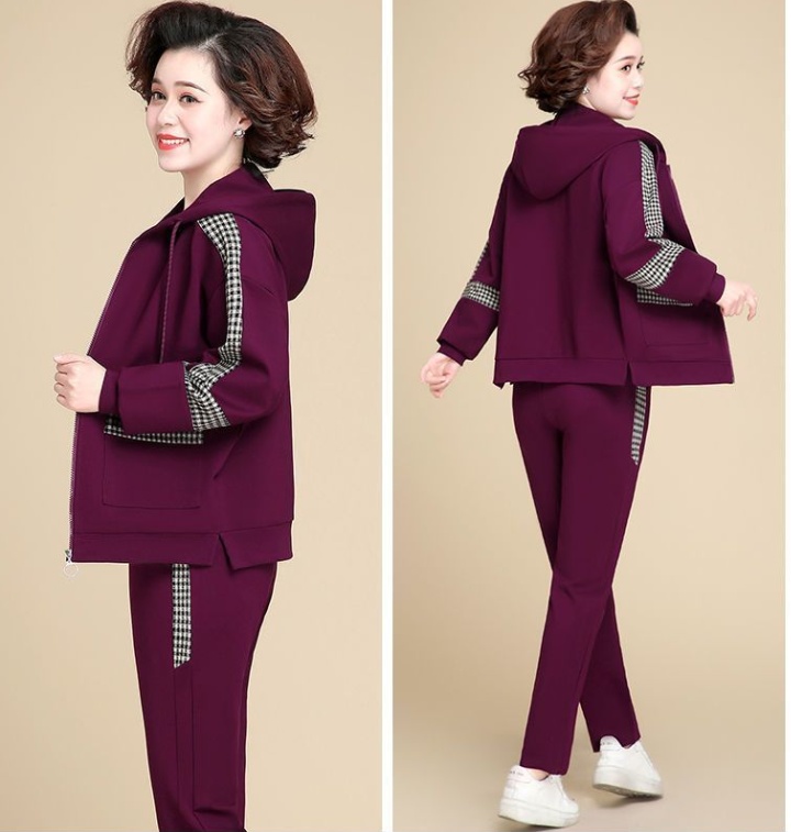 Spring and autumn coat Casual tops 2pcs set for women