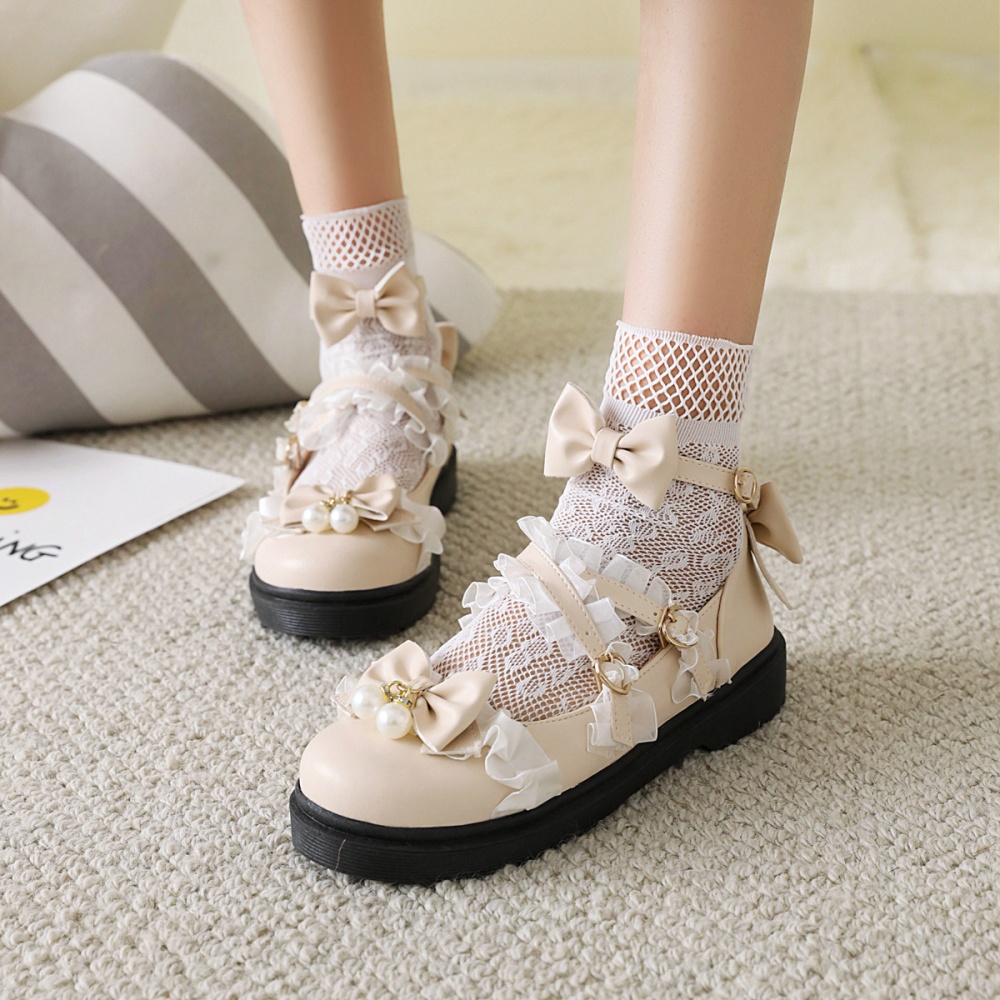 Flat college style children shoes retro student shoes