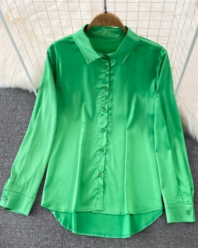 Western style commuting shirt loose tops