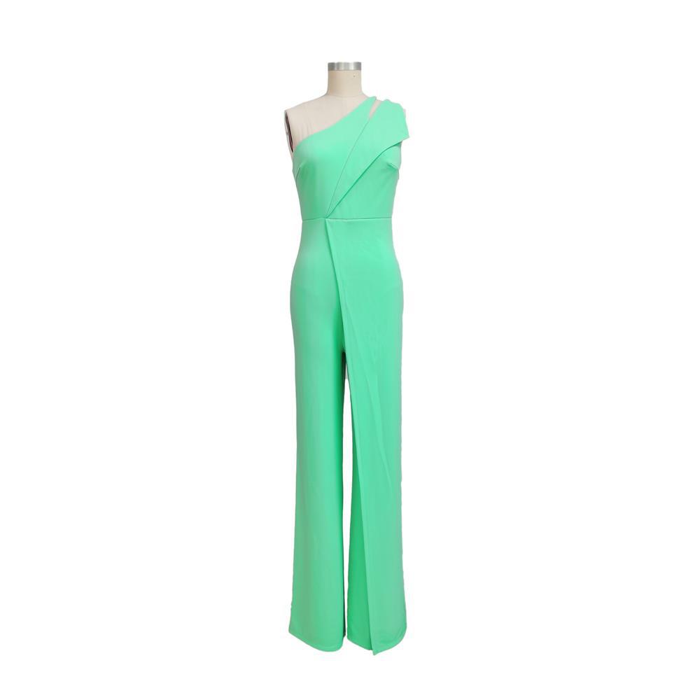 Sling sleeveless European style high waist jumpsuit