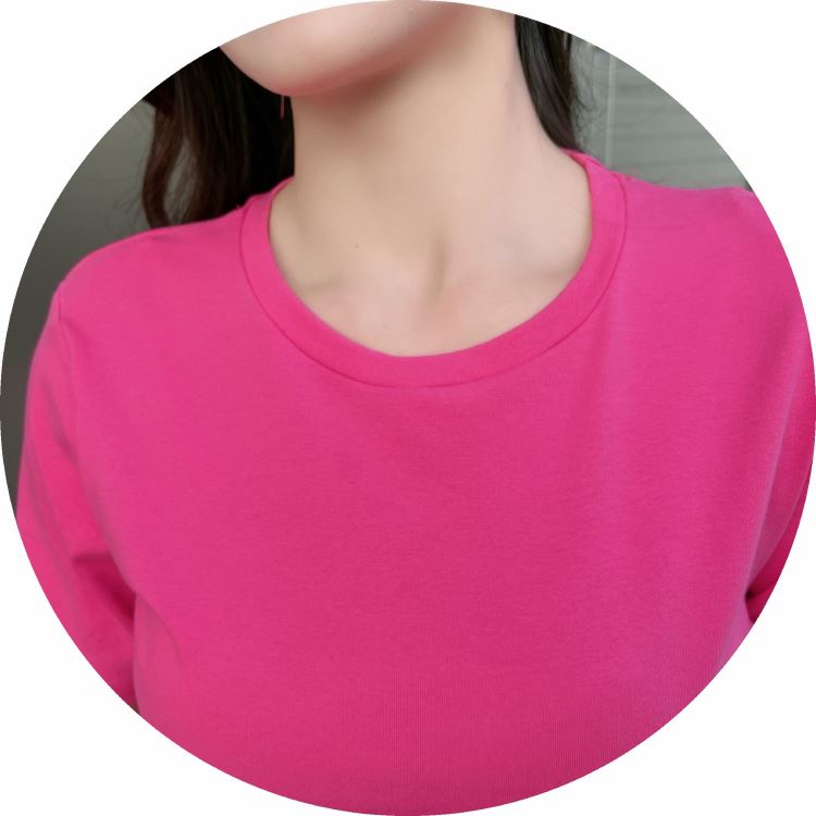 Round neck T-shirt short bottoming shirt for women
