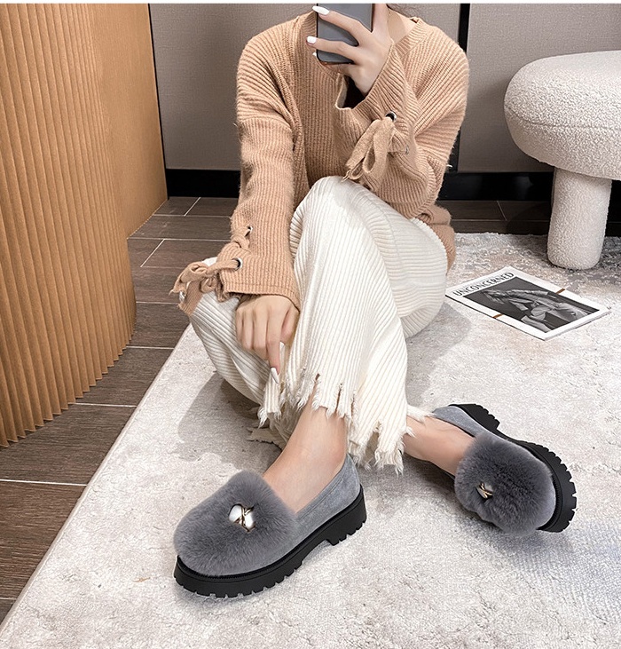 Thick crust shoes lazy shoes for women