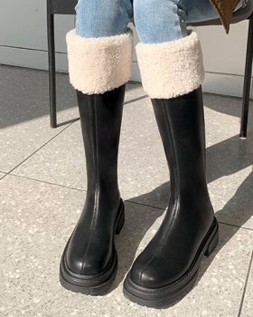 Thick crust autumn and winter long boots for women