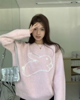 Knitted spring tops rabbit sweetheart sweater