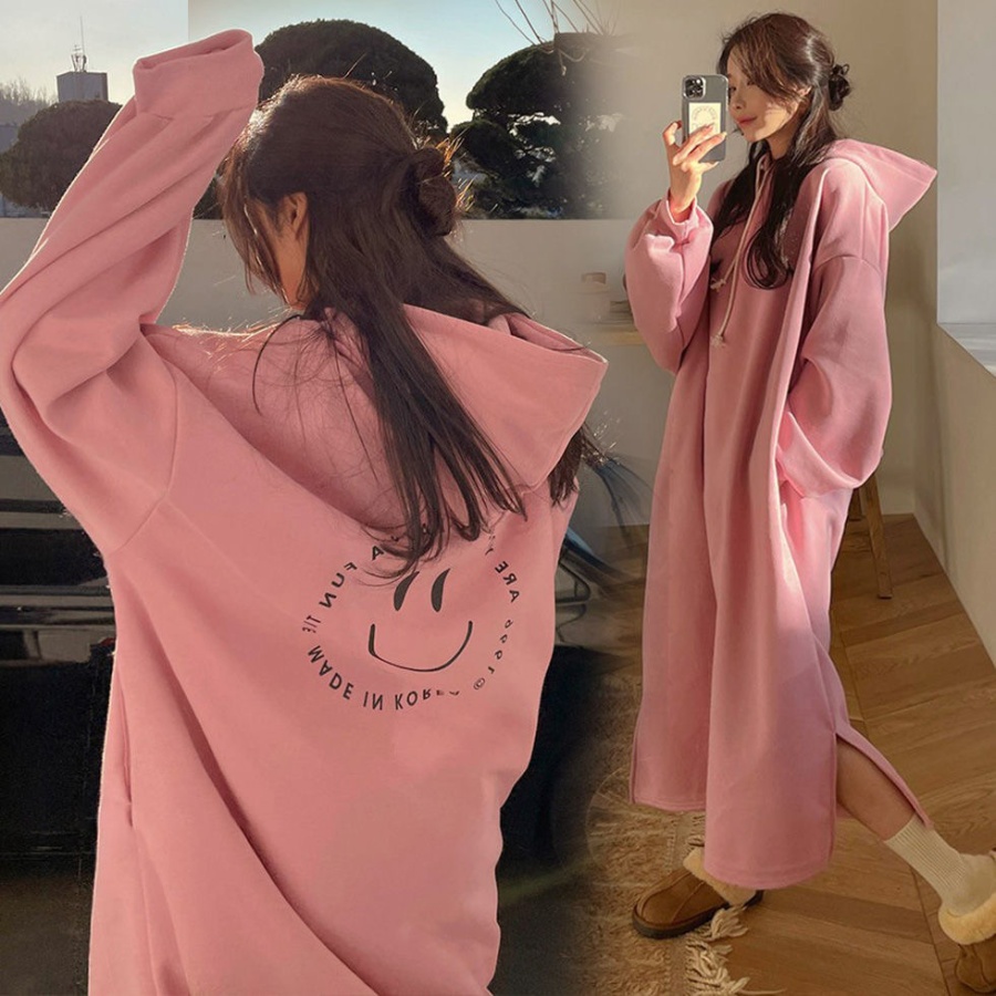 Simple Korean style hoodie autumn and winter dress