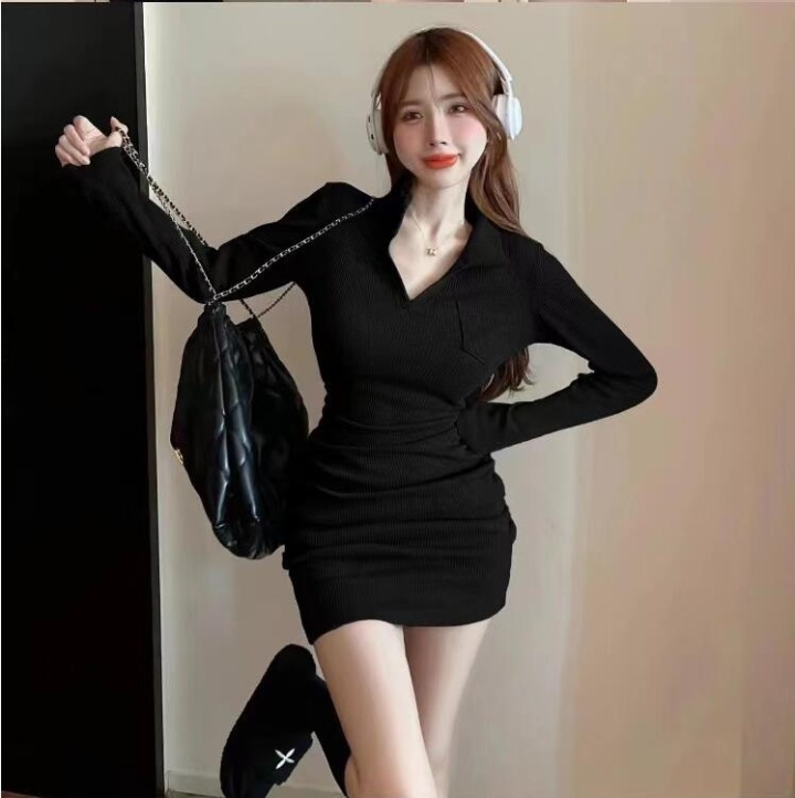 Temperament autumn and winter dress for women