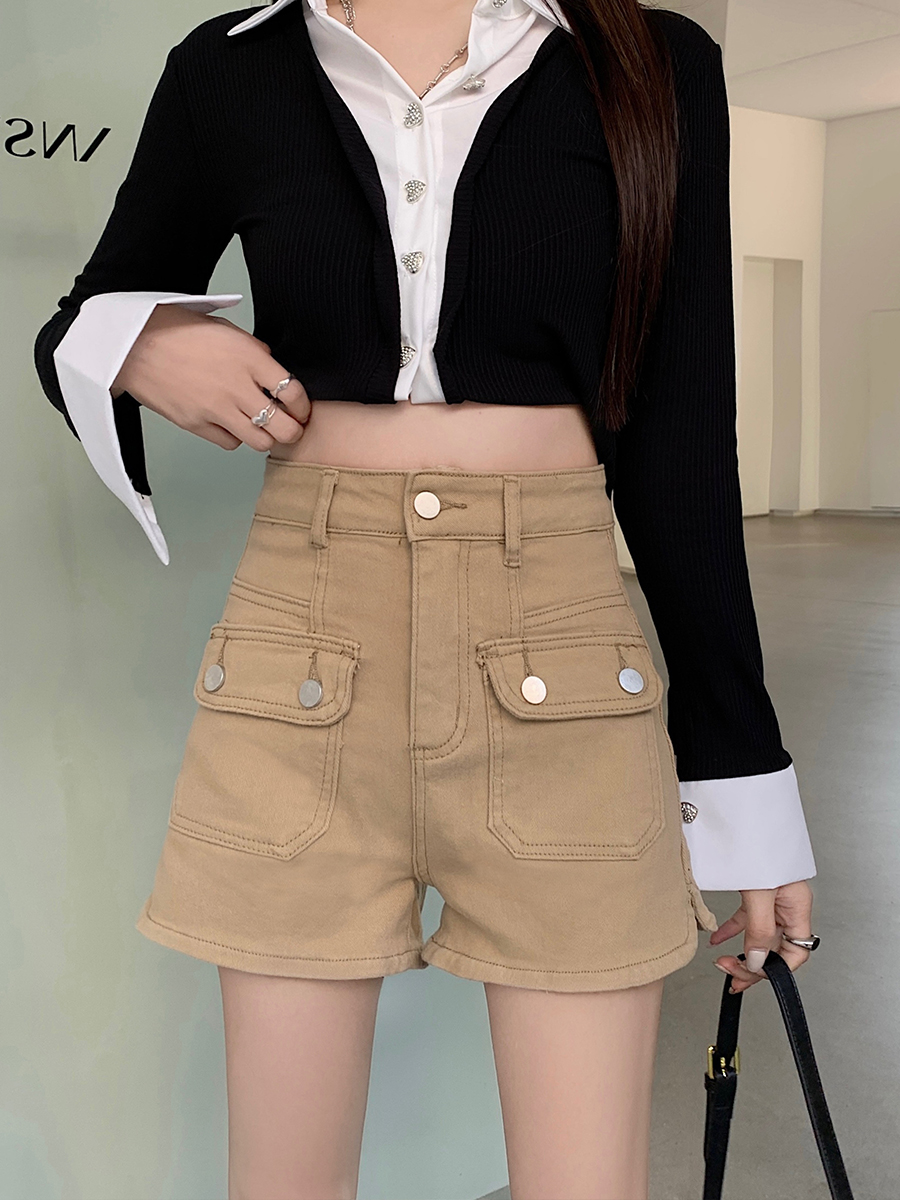 Slim shorts spring and summer short jeans for women