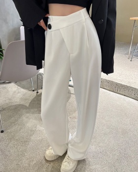 Summer wide leg pants mopping suit pants for women