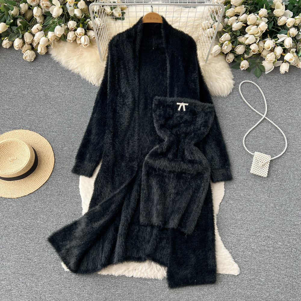 Imitation of mink velvet coat loose sweater