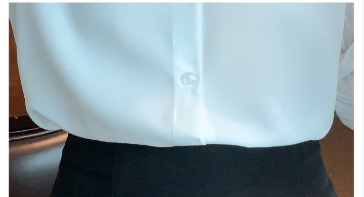 White crimp small shirt temperament spring shirt for women
