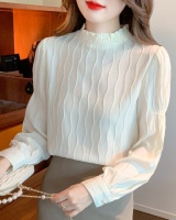 Waves temperament tops pullover chiffon shirt for women