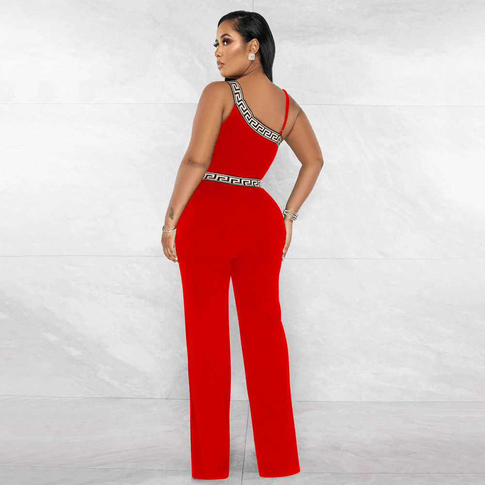 Pure sexy jumpsuit sling slim one-piece
