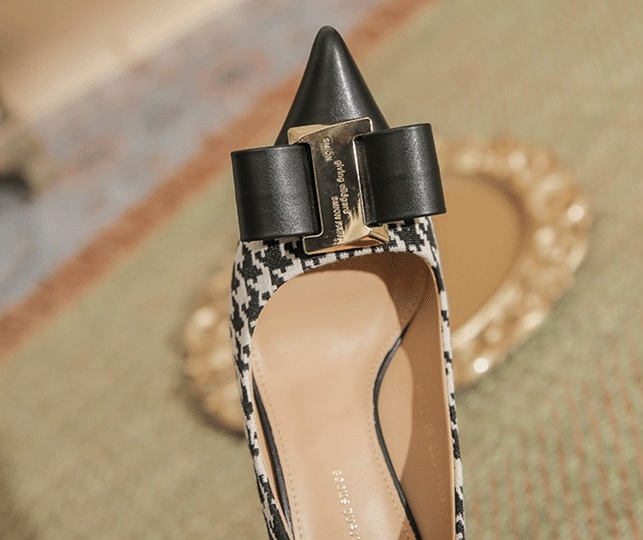 Sheepskin shoes high-heeled shoes for women