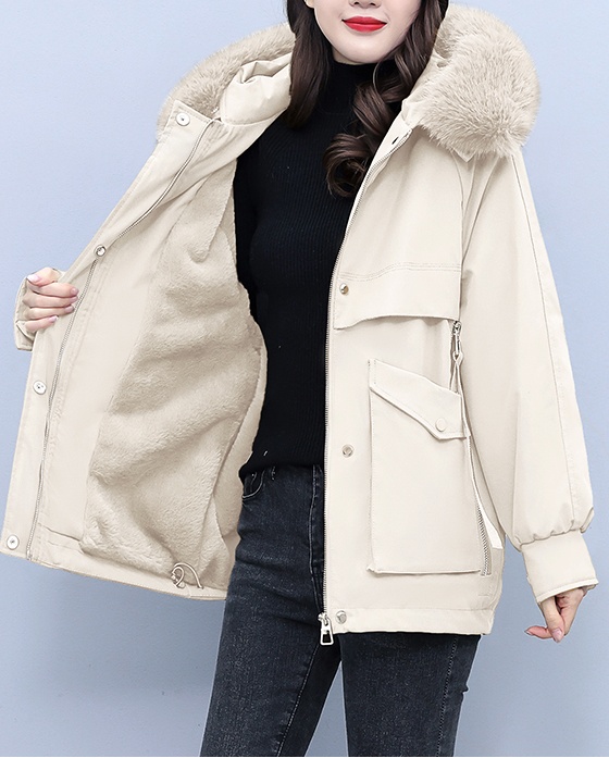 Thermal winter coat short thick cotton coat for women