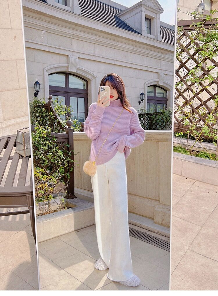 Light spring and autumn sweater 2pcs set for women