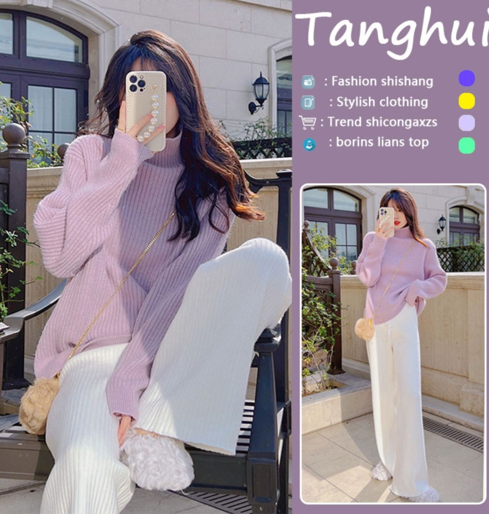 Light spring and autumn sweater 2pcs set for women
