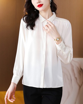 Fashion real silk shirt silk business suit for women
