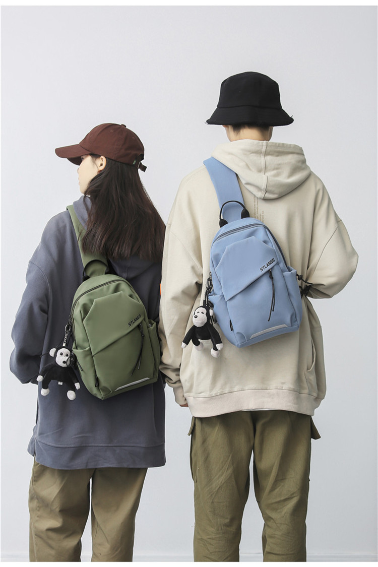 Student fashion shoulder bag Casual chest pack for men