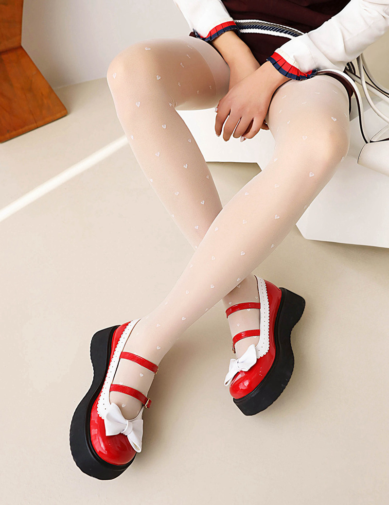 Platform soles college style thick crust shoes