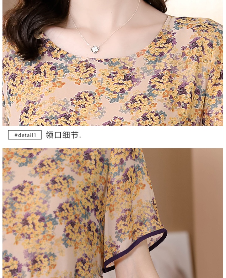 Seaside floral Western style vacation temperament summer dress