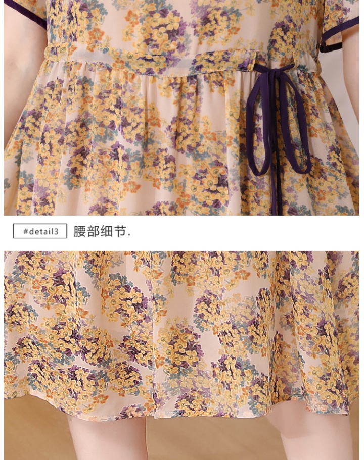 Seaside floral Western style vacation temperament summer dress