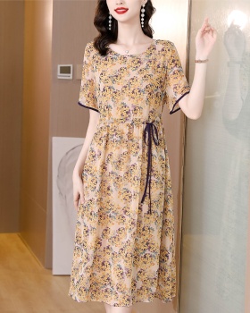 Seaside floral Western style vacation temperament summer dress