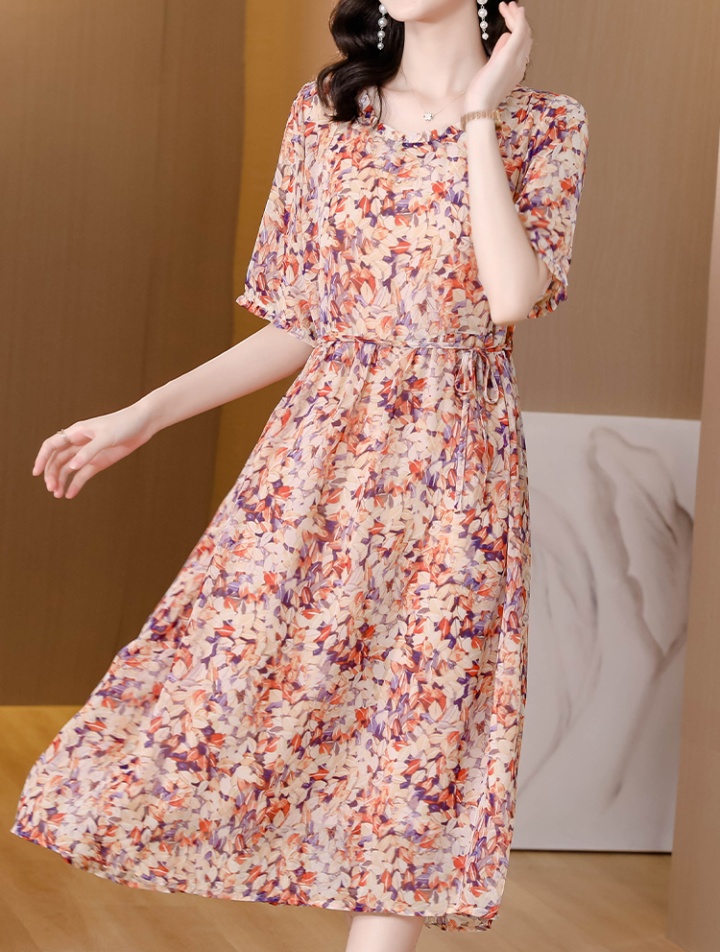 Cover belly temperament summer fashion loose chiffon dress