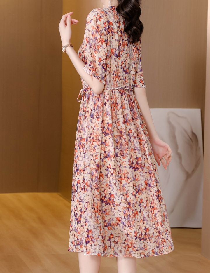 Cover belly temperament summer fashion loose chiffon dress