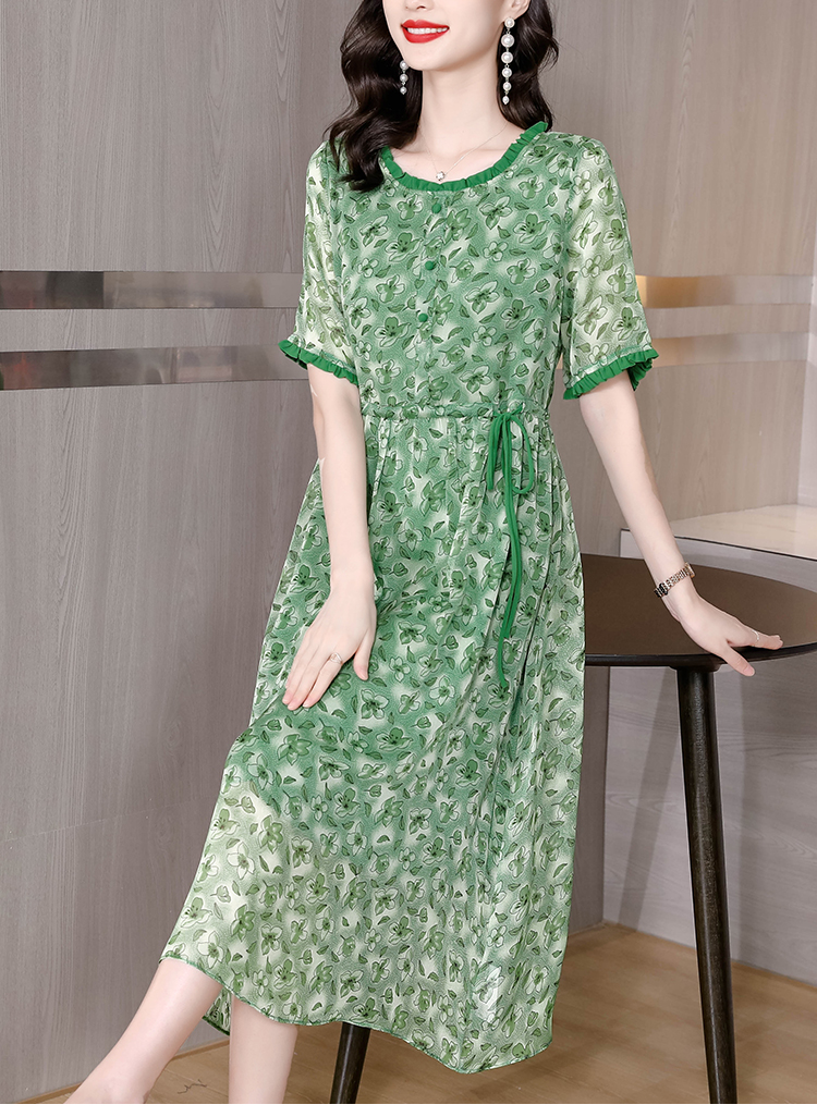 Green stunning long dress unique dress for women