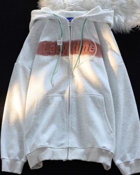 Printing thin hoodie double fiber hat for women