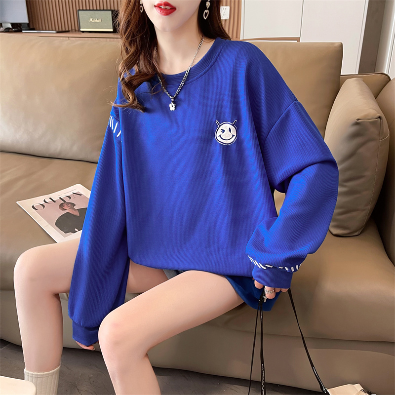 Korean style embroidered thin loose large yard hoodie