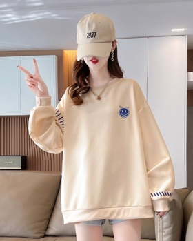 Korean style embroidered thin loose large yard hoodie