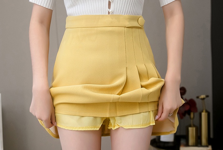 Anti emptied summer skirt high waist slim shorts for women