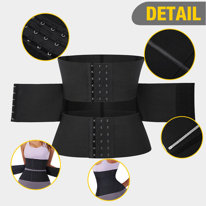 Reinforced sports abdomen belt rubber plastic waist belt