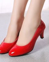 Profession leather shoes round shoes for women