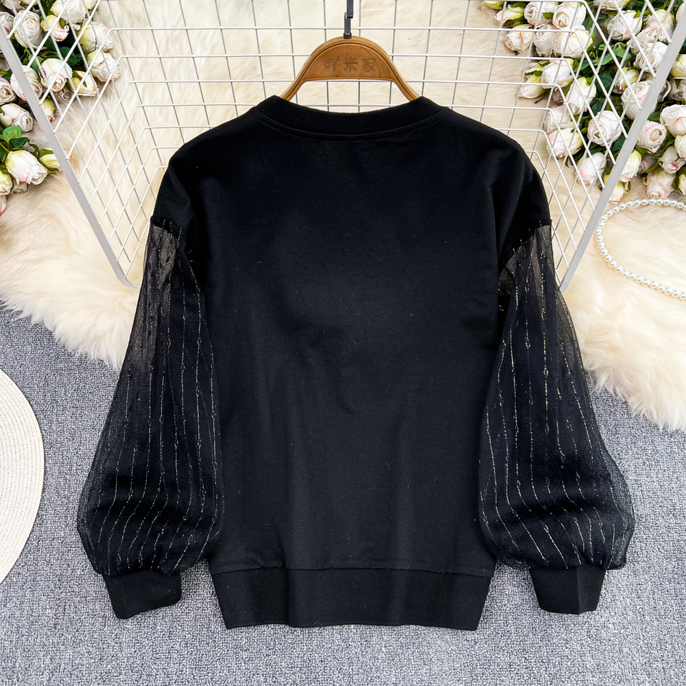 Long sleeve embroidery hoodie Western style tops for women