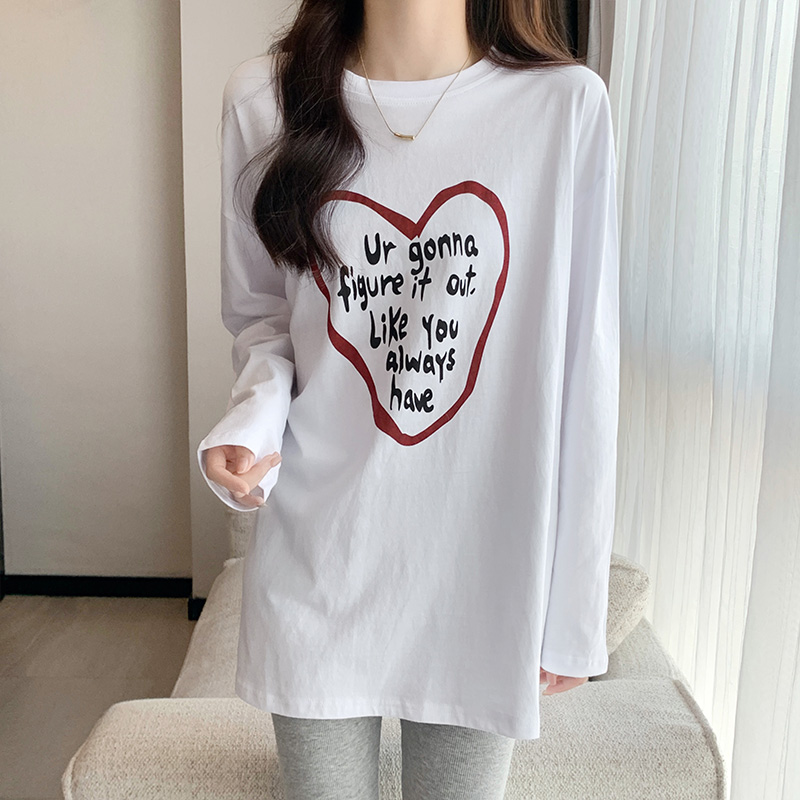 Spring and autumn tops long sleeve bottoming shirt for women