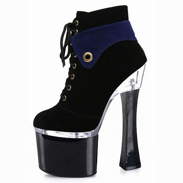Before lacing women's boots high-heeled short boots
