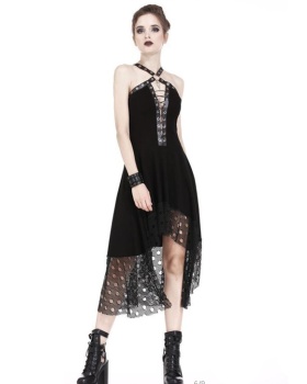 European style flat shoulder lace halter large yard dress