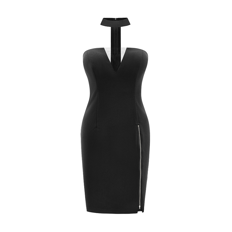 Package hip split tight sexy dress for women