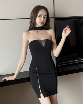 Package hip split tight sexy dress for women