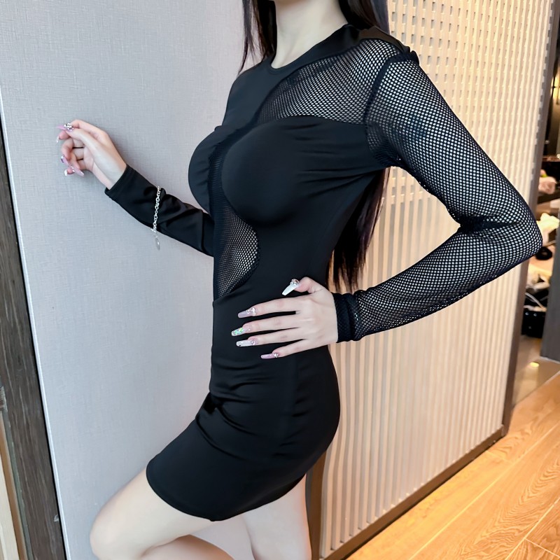 Sexy European style spicegirl hollow dress for women