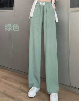 Slim Casual thin wide leg pants drape knitted summer pants