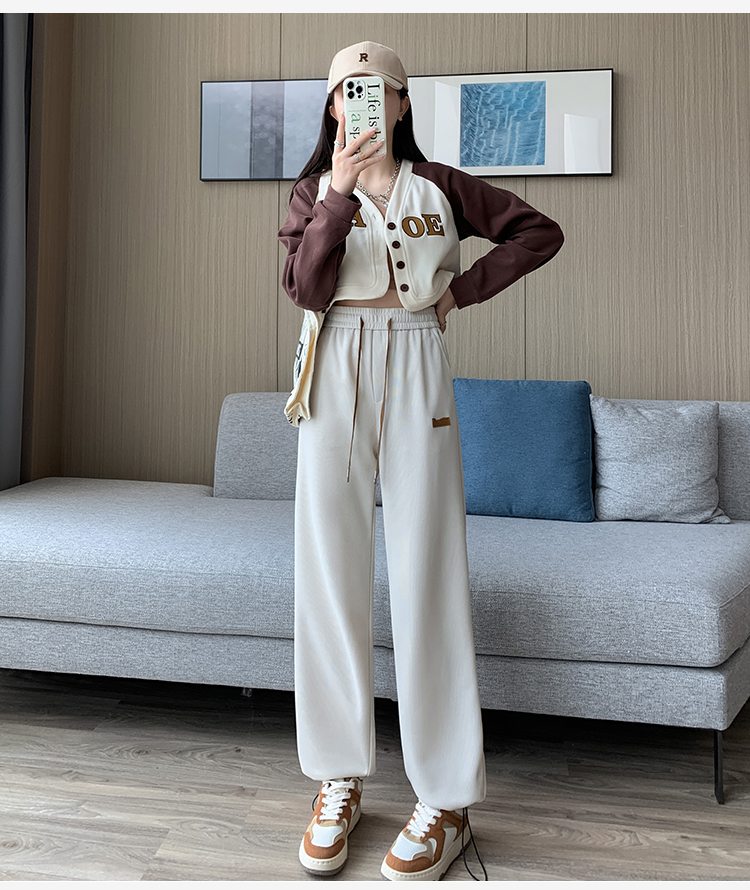Spring and autumn loose sweatpants slim casual pants