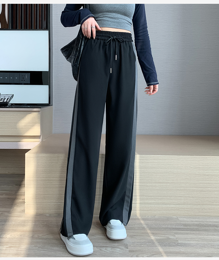 Wide leg sweatpants slim long pants for women