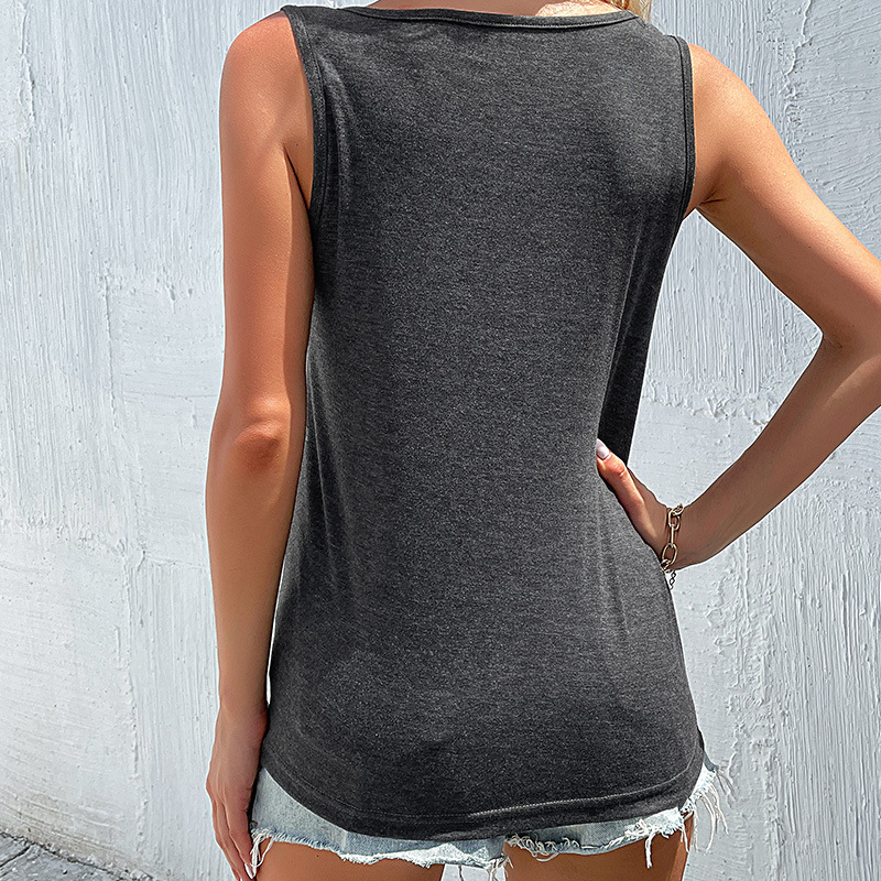 Summer fashion pure sling tops for women
