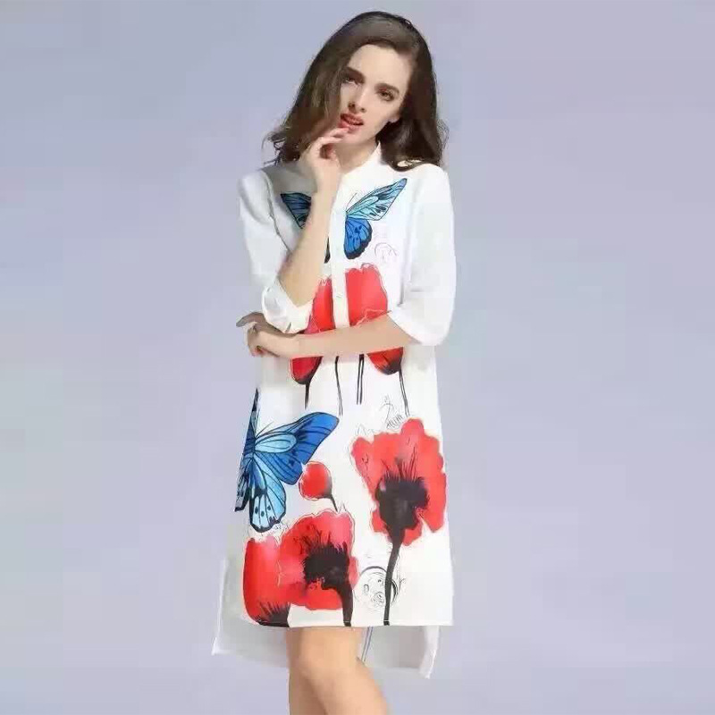 European style short sleeve dress spring cardigan for women