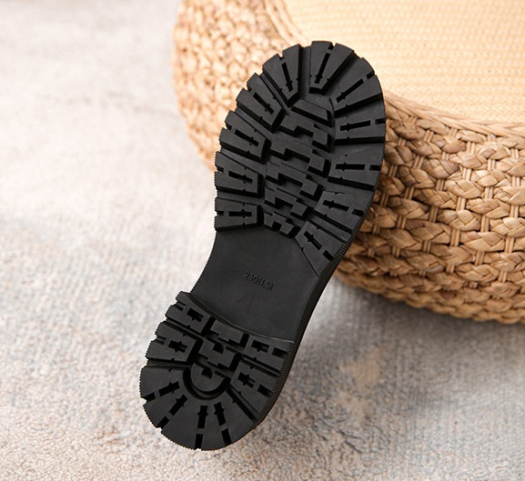 Fashion thick crust leather shoes cozy spring shoes