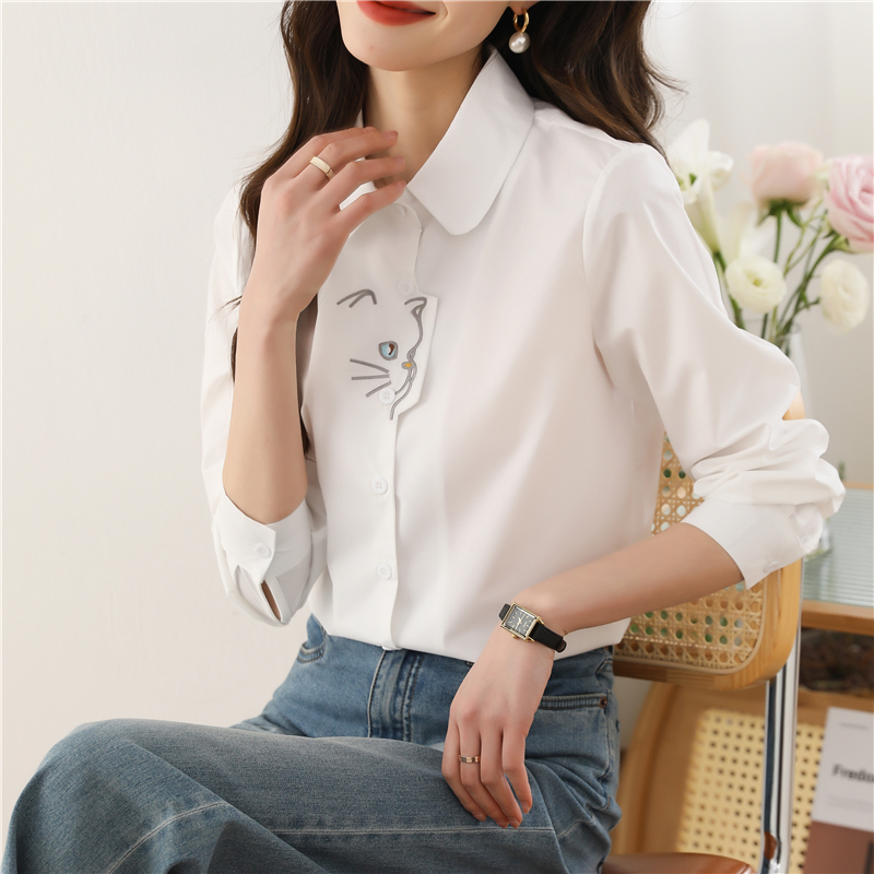 Irregular fashion spring Casual shirt for women