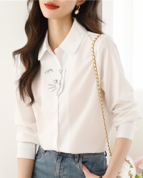 Irregular fashion spring Casual shirt for women